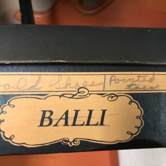 Vintage 1960's shoes Balli heels gold rockabilly with original box Size 6.5 - Picture 9 of 15